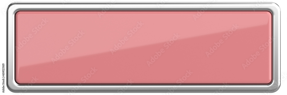 Obraz premium 3D button. Empty button. 3D illustration.