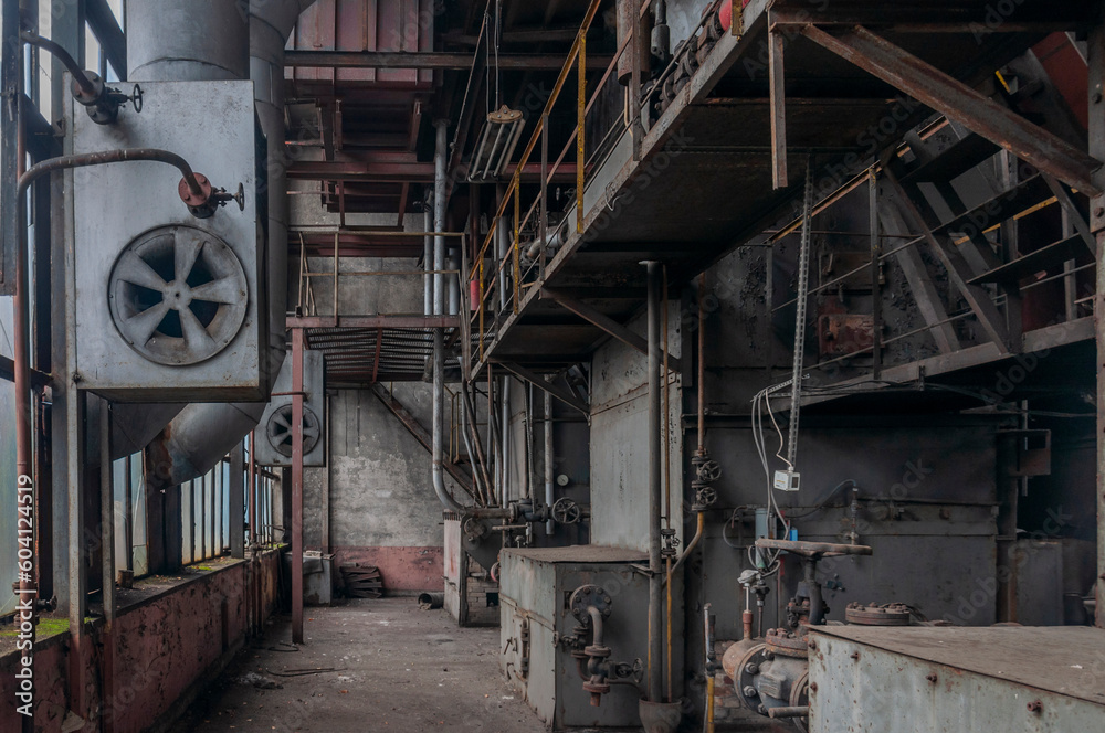 Exploring the Enigmatic Beauty of an Abandoned, Historic Boiler Room: Unveiling the Secrets of a Forgotten Architectural Gem