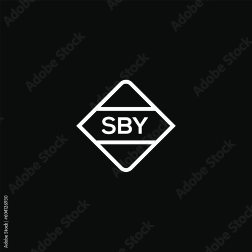 SBY letter design for logo and icon.SBY typography for technology, business and real estate brand.SBY monogram logo. photo