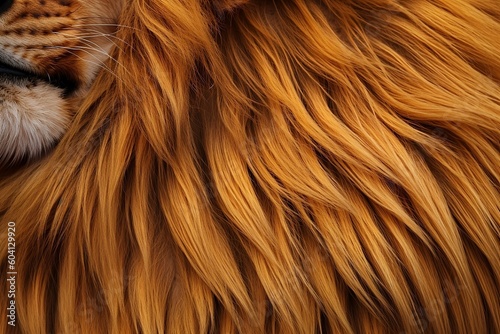 Realistic lion fur texture photo