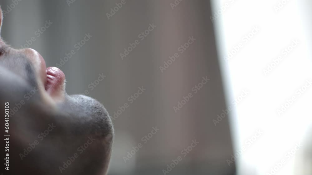 Chin closeup, facial cleansing procedure with carbon peeling in spa salon. Beautician removes old skin with carbon fiber layer. Cosmetologist making carbon face peeling procedure Hardware cosmetology. Chin closeup, facial cleansing procedure with carbon peeling in spa salon. Beautician removes old skin with carbon fiber layer. Cosmetologist making carbon face peeling procedure Hardware cosmetology.