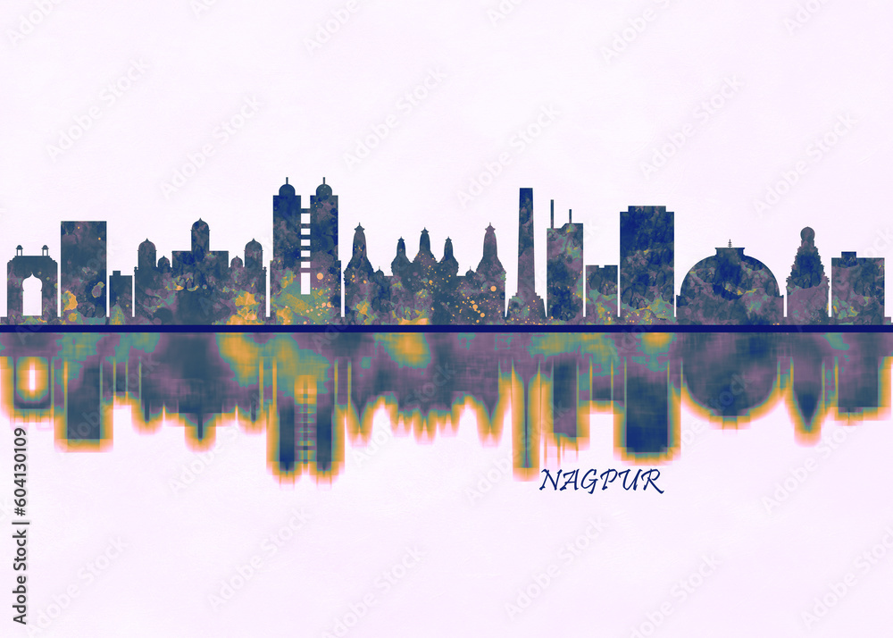 Nagpur Skyline. Cityscape Skyscraper Buildings Landscape City Background Modern Art Architecture Downtown Abstract Landmarks Travel Business Building View Corporate Nagpur Skyline. Cityscape Skyscraper Buildings Landscape City Background Modern Art Architecture Downtown Abstract Landmarks Travel Business Building View Corporate