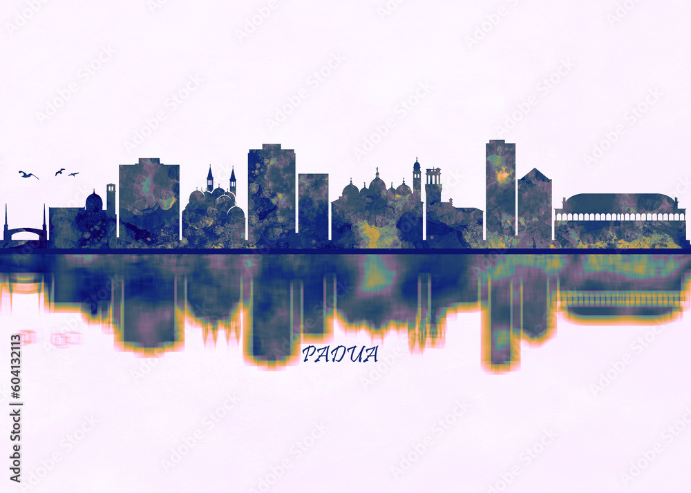 Padua Skyline. Cityscape Skyscraper Buildings Landscape City Background Modern Art Architecture Downtown Abstract Landmarks Travel Business Building View Corporate Padua Skyline. Cityscape Skyscraper Buildings Landscape City Background Modern Art Architecture Downtown Abstract Landmarks Travel Business Building View Corporate