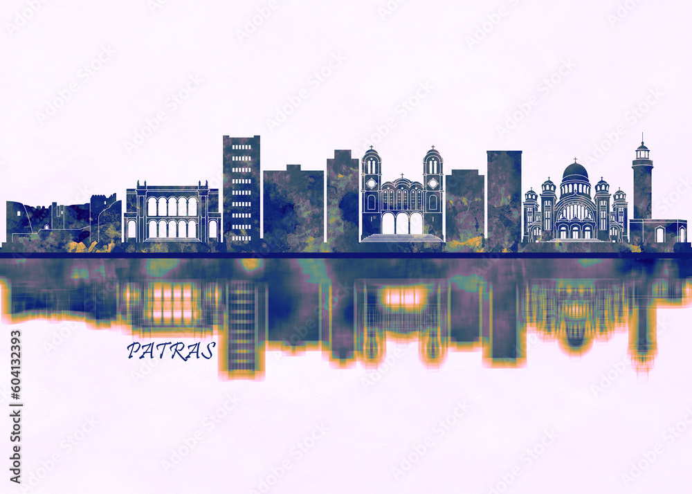 Patras Skyline. Cityscape Skyscraper Buildings Landscape City Background Modern Art Architecture Downtown Abstract Landmarks Travel Business Building View Corporate Patras Skyline. Cityscape Skyscraper Buildings Landscape City Background Modern Art Architecture Downtown Abstract Landmarks Travel Business Building View Corporate