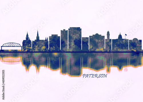 Paterson Skyline. Cityscape Skyscraper Buildings Landscape City Background Modern Art Architecture Downtown Abstract Landmarks Travel Business Building View Corporate