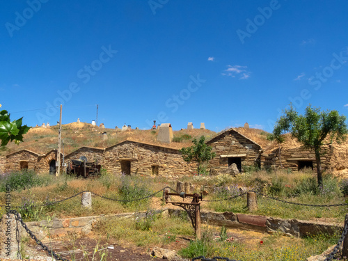 Este pueblo es especialmente conocido por las bodegas que se encuentran a las afueras del pueblo donde se sirven tapas y comida de calidad de la zona. Pobladura del Valle, Zamora, España. photo