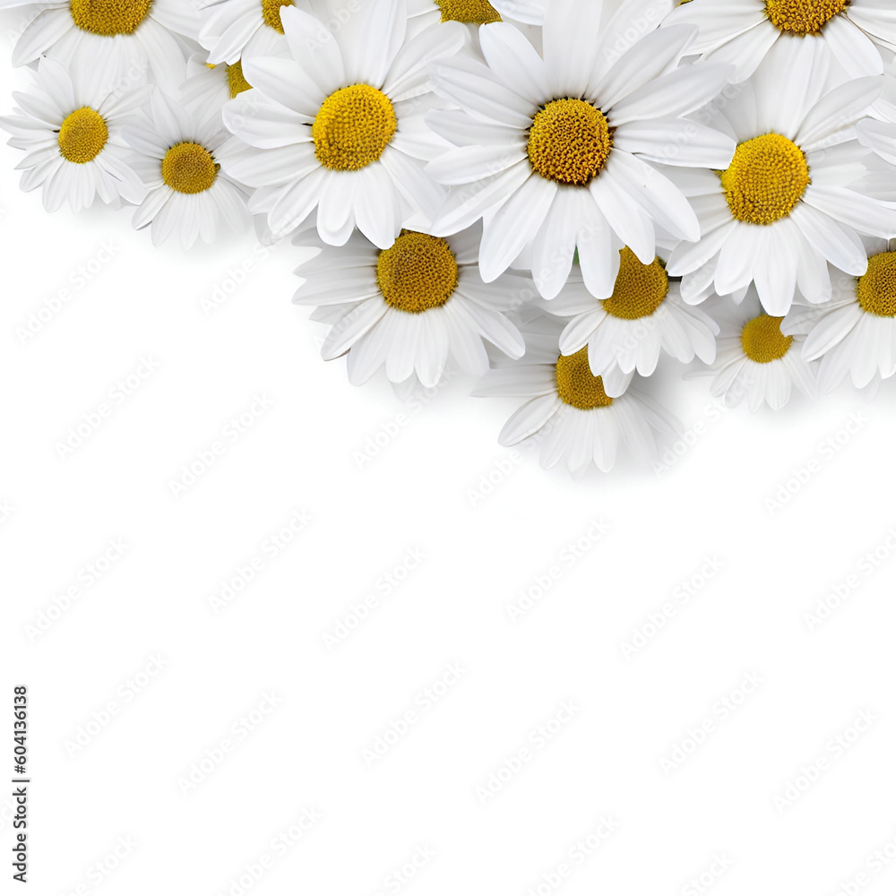Floral Flat Lay with Dedicated Space for Design Floral Flat Lay with Dedicated Space for Design