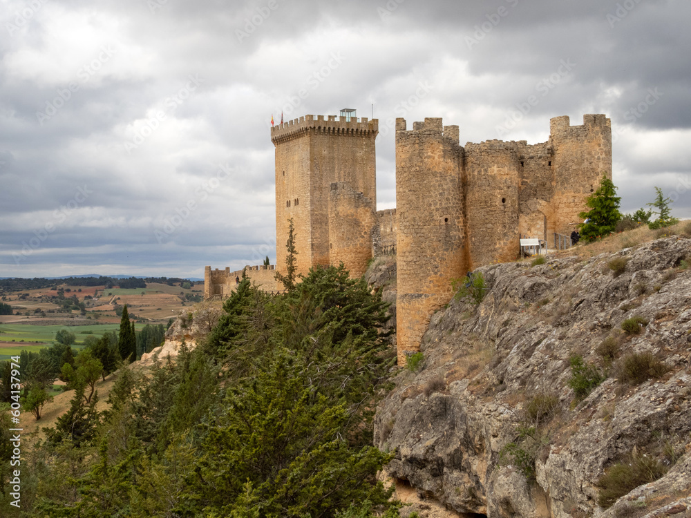 Castillo de Peñaranda de Duero (siglo XI). Burgos, Castilla y León, España.