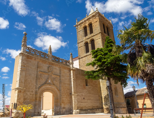 Iglesia de San Vicente Mártir (siglos XIII-XVI y recientemente restaurada). Villar de Fallaves, Zamora, España. photo