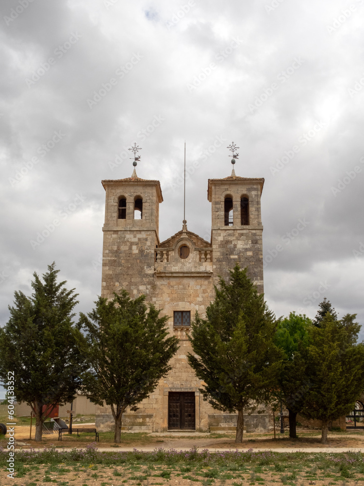 Ermita neoclásica de la Virgen de Castroboda (siglo XVIII). Maderuelo, Segovia, España.