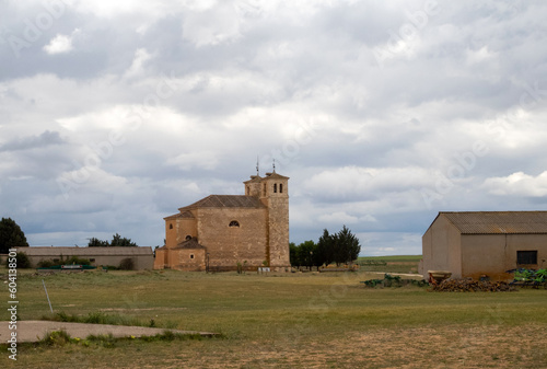 Ermita neoclásica de la Virgen de Castroboda (siglo XVIII). Maderuelo, Segovia, España. photo