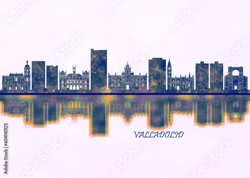 Valladolid Skyline. Cityscape Skyscraper Buildings Landscape City Background Modern Art Architecture Downtown Abstract Landmarks Travel Business Building View Corporate