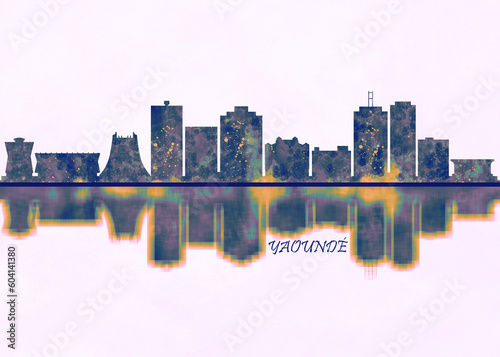 Yaounde Skyline. Cityscape Skyscraper Buildings Landscape City Background Modern Art Architecture Downtown Abstract Landmarks Travel Business Building View Corporate