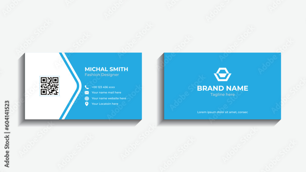 Double-sided creative business card template. Modern and simple business card design. Double-sided creative business card template. Modern and simple business card design.