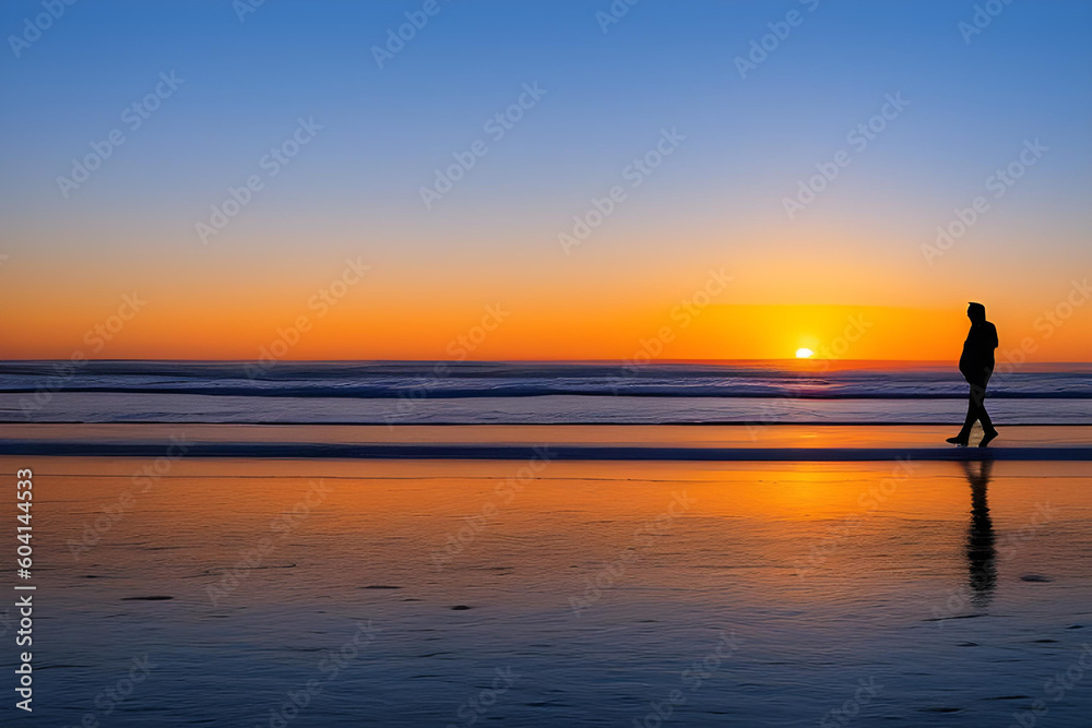 beautiful sunset at the beach 2