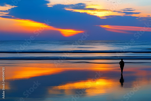 beautiful sunset at the beach 3