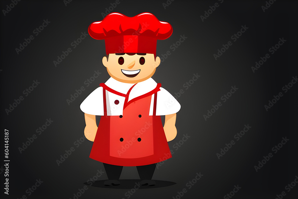 ai-generated, illustration of a cute cartoon chef ai-generated, illustration of a cute cartoon chef