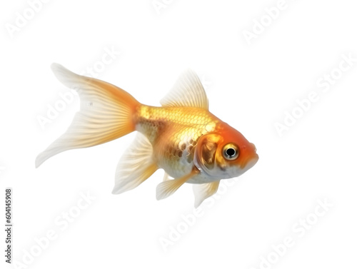 goldfish isolated from background, generated ai.