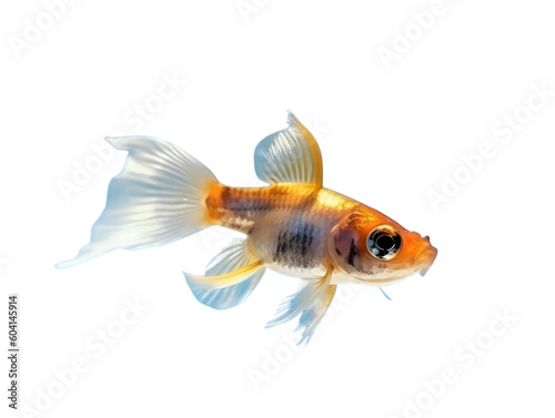 guppy isolated from background, generated ai.