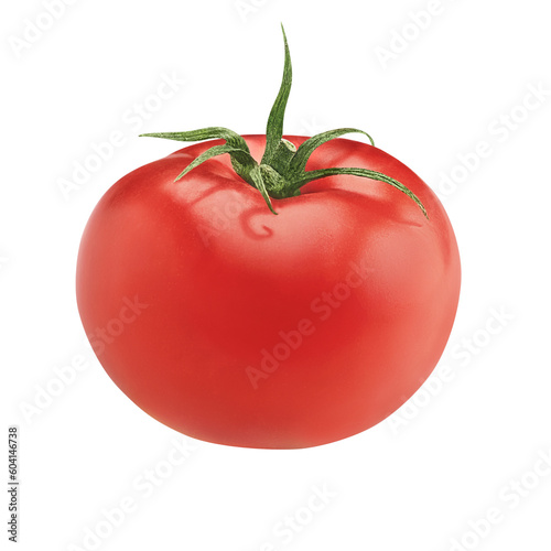 tomato isolated on white background with clipping path
