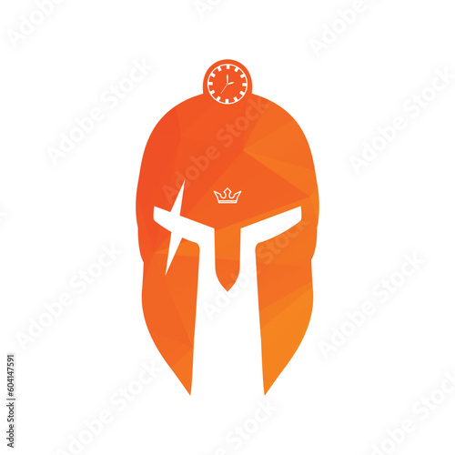 Greek warrior helmet, antiques roman helmet for head protection spartan helmet icon. India rupees sign descent shape and color flat design style. vector illustration