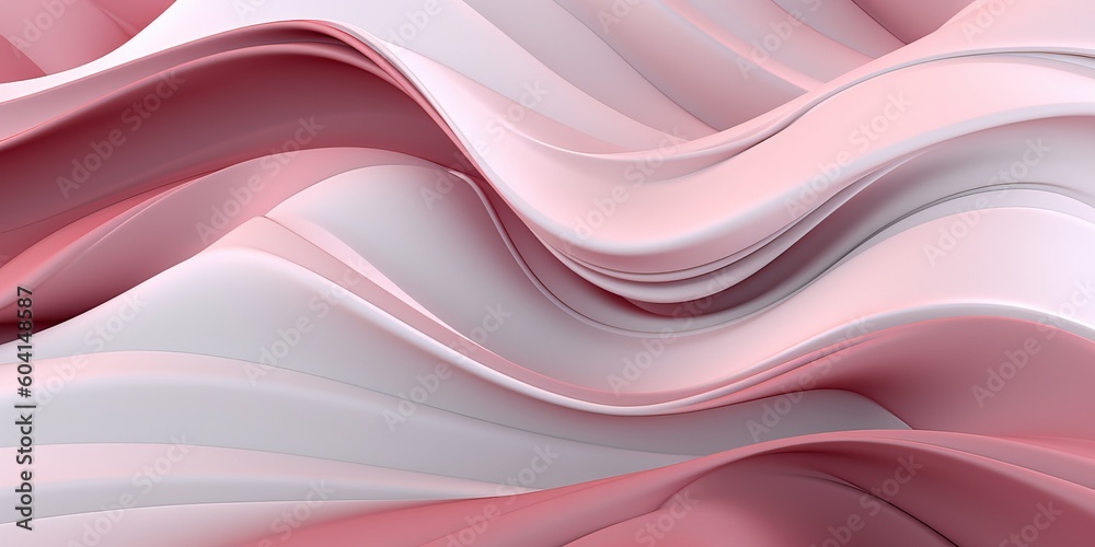 Fototapeta premium Abstract pink swirling background, generative ai
