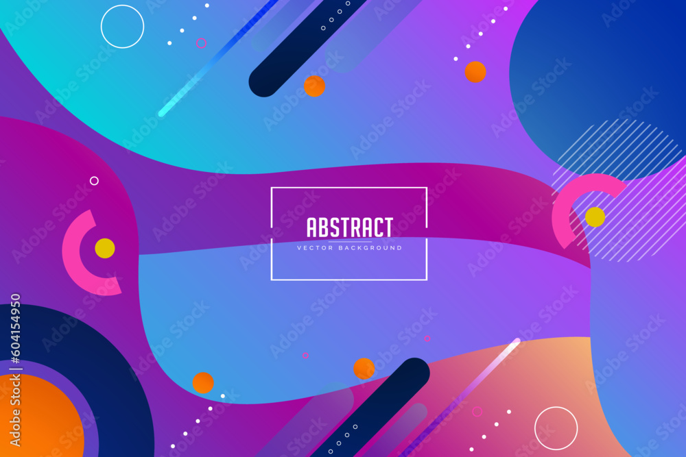 abstract purple geometric background with fluid shapes banner design. geometric abstract gradient Colorful background with different wavy shapes.