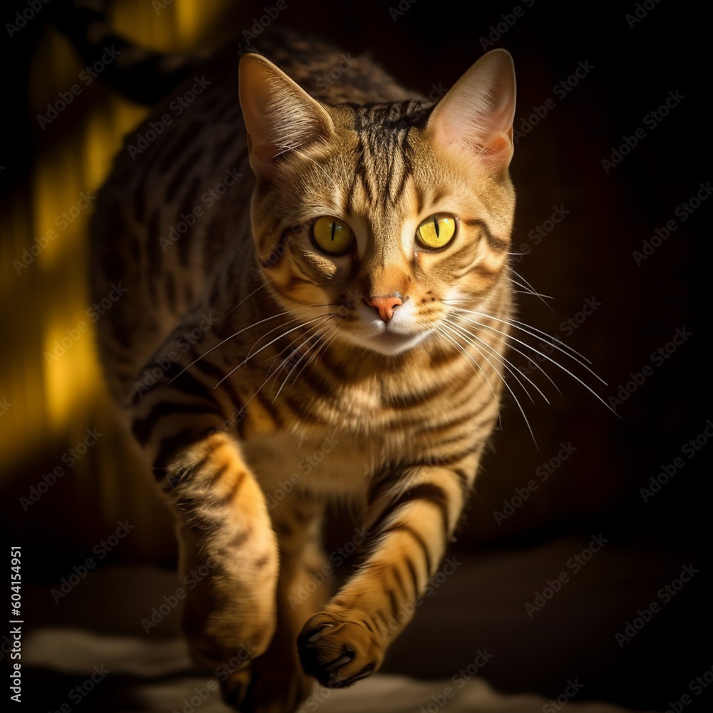 Golden Grace: Capturing the Elegance of Egyptian Mau Cats in Sunlit Splendor Golden Grace: Capturing the Elegance of Egyptian Mau Cats in Sunlit Splendor