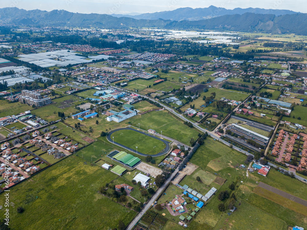 Aerial photography of Cajica Cundinamarca | Colombia