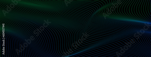 abstract wave technology background with gradient color lines