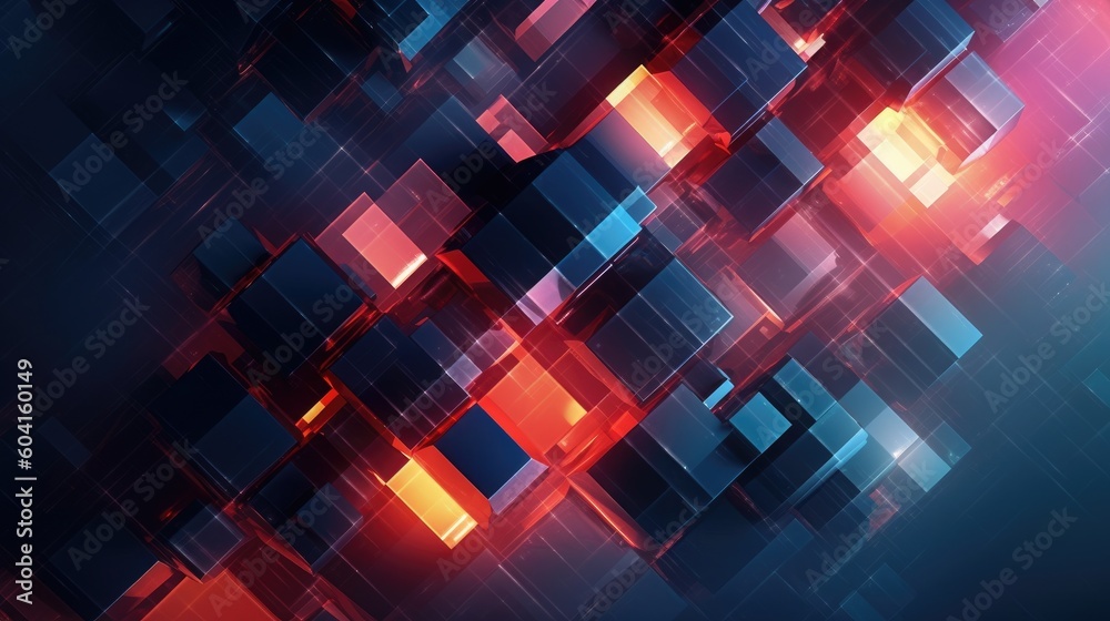 Modern Abstract 3D Background. Generative AI Modern Abstract 3D Background. Generative AI