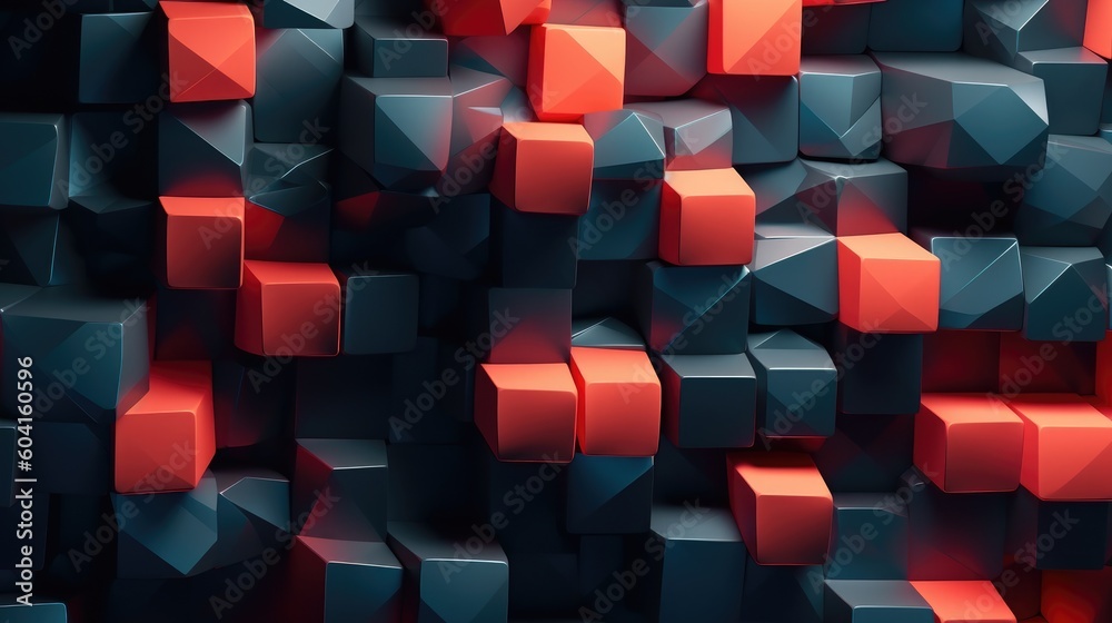 Modern Abstract 3D Background. Generative AI Modern Abstract 3D Background. Generative AI
