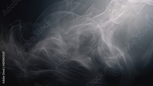 Dark texture smoke. Generative AI 
