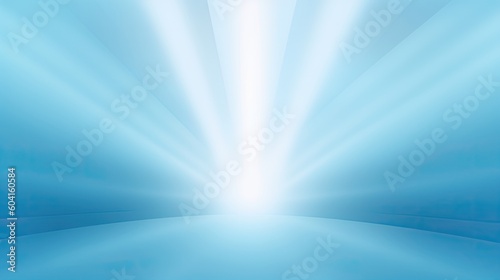 Abtract blue light rays. Generative  AI 