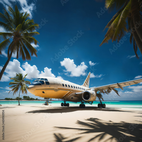 beach tropical sunny beach and beautiful sand by airplane