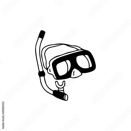 Vector illustration of diving goggles