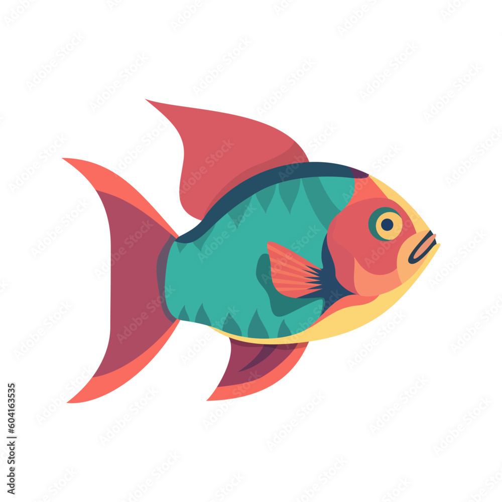 Fish sign. Color fish icon on white background. Abstract fish icon. Vector illustration Fish sign. Color fish icon on white background. Abstract fish icon. Vector illustration
