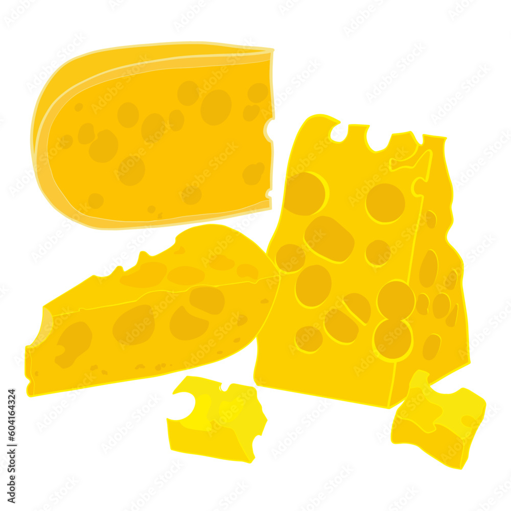 Multiple shape cheeses Multiple shape cheeses