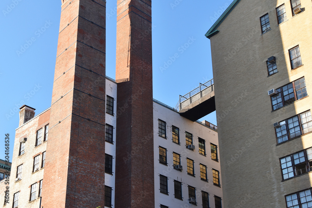 Building facades with windows, architecture, cityscape Building facades with windows, architecture, cityscape