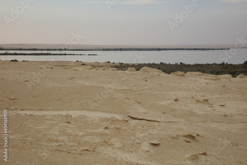 Rock formation near Qarun Lake photo