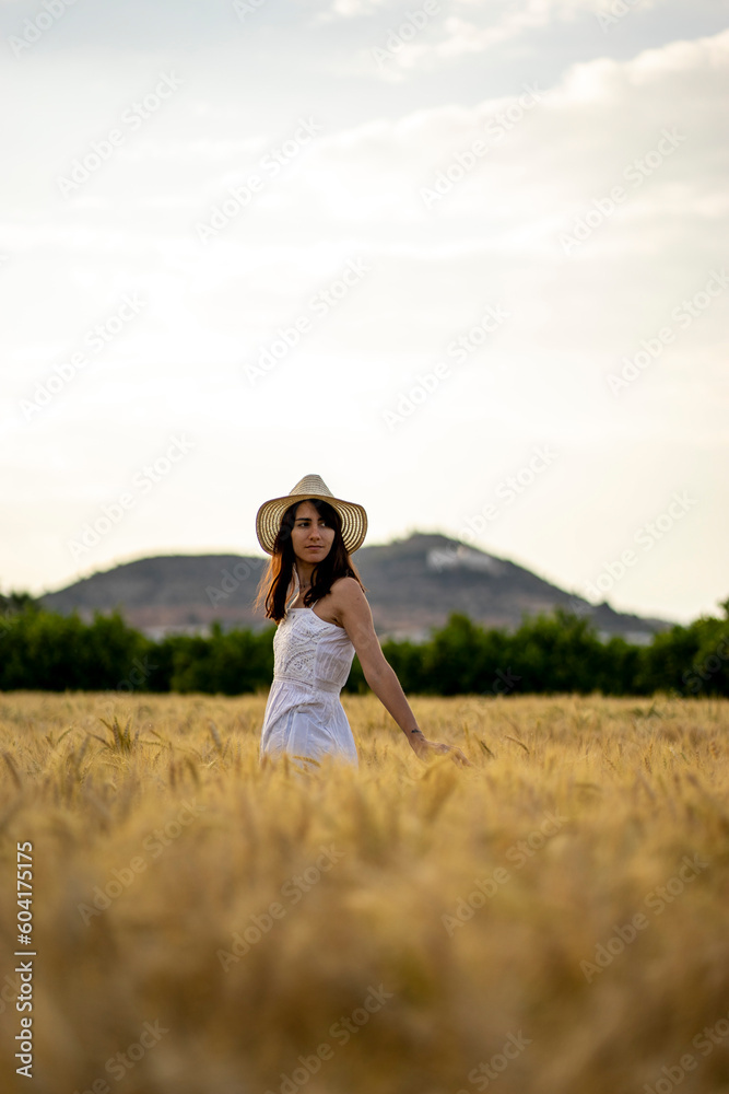 Portrait of a girl in a cereal field Portrait of a girl in a cereal field