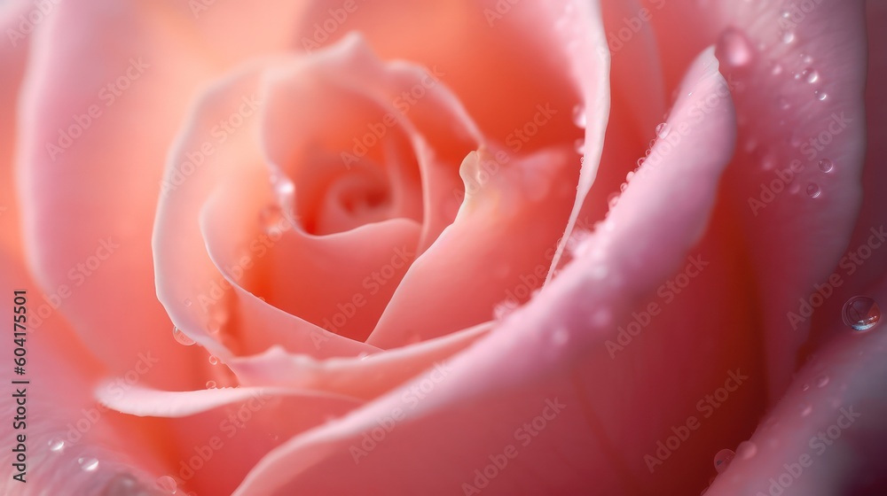 Pink rose background. Illustration AI Generative. Pink rose background. Illustration AI Generative.