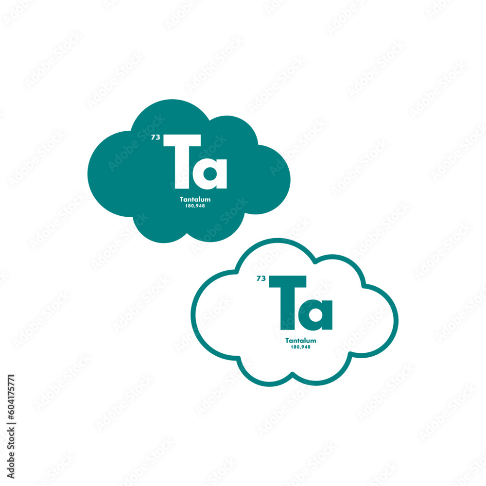 tantalum icon set. vector template illustration for web design tantalum icon set. vector template illustration for web design