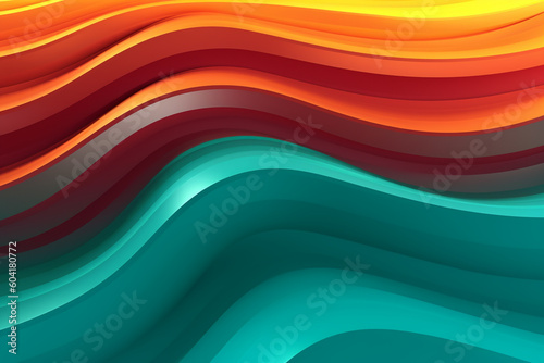 multi colored abstract colorful gradient wavy papercut overlap layers background ai generatve 
