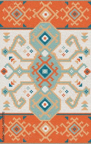 carpet kilim pattern design print