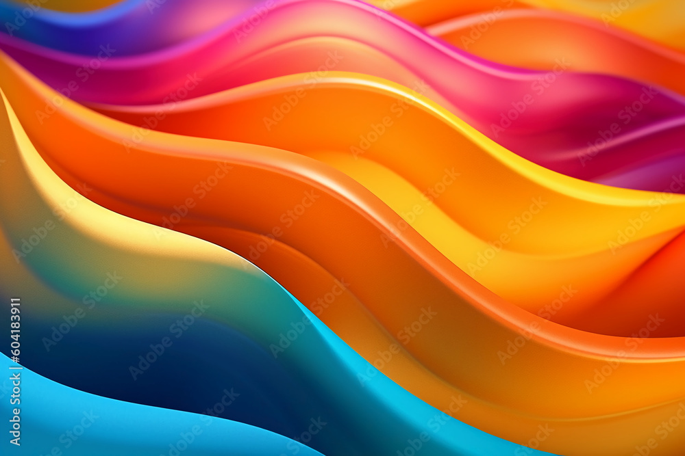 Colorful abstract wavy style background wallpaper. AI generative Colorful abstract wavy style background wallpaper. AI generative