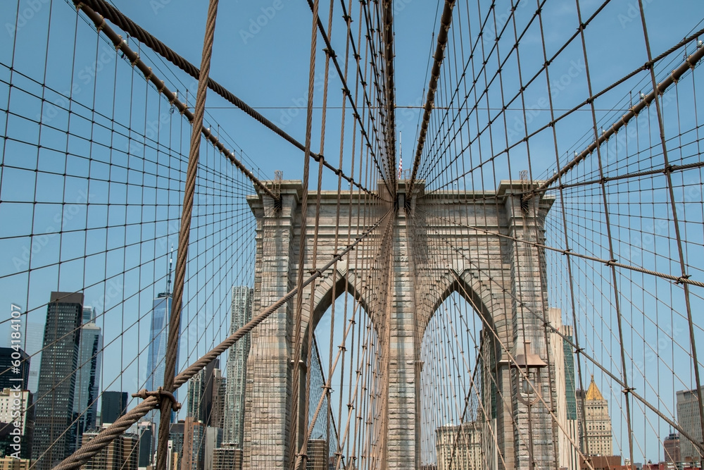 Fototapeta premium Brooklyn Bridge, New York City, Manhattan, NYC, NY, USA