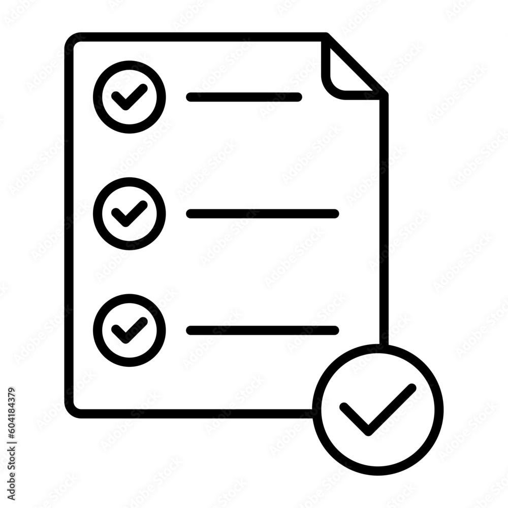 Selected Product Thin Line Icon Selected Product Thin Line Icon
