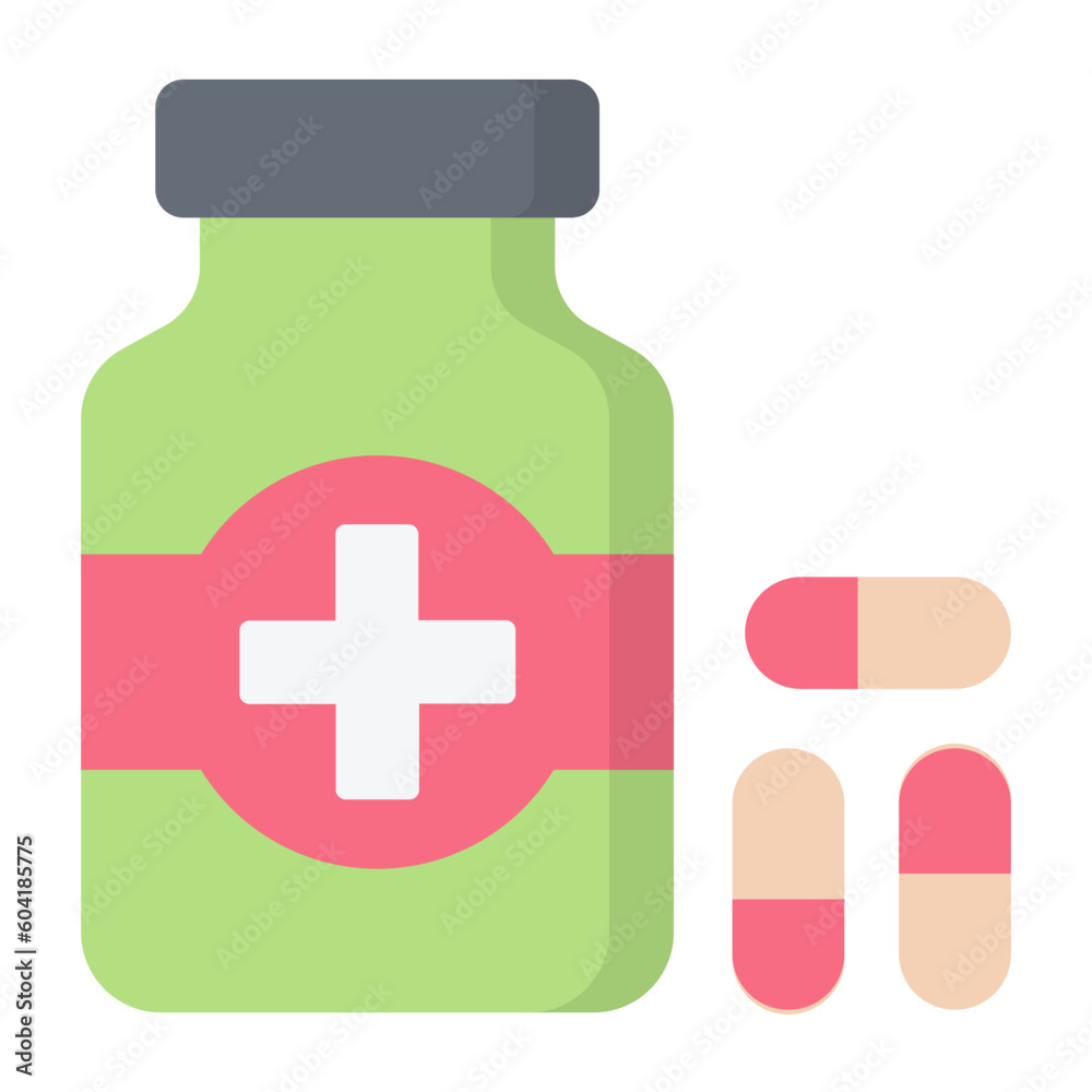 Obraz premium Medication Flat Icon