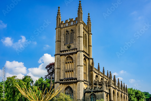 Church in Bath, England on a sunny day.